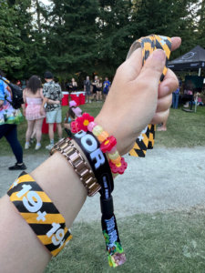 音楽フェスでのボランティアの様子