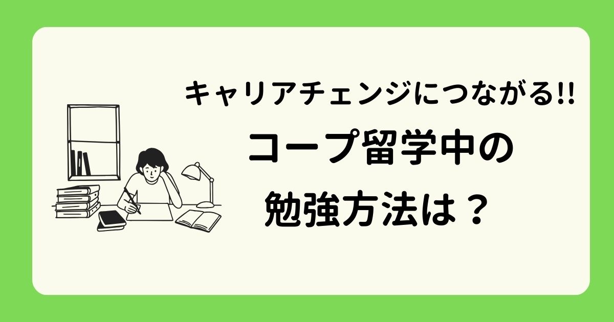 コープ留学専攻科目の勉強方法